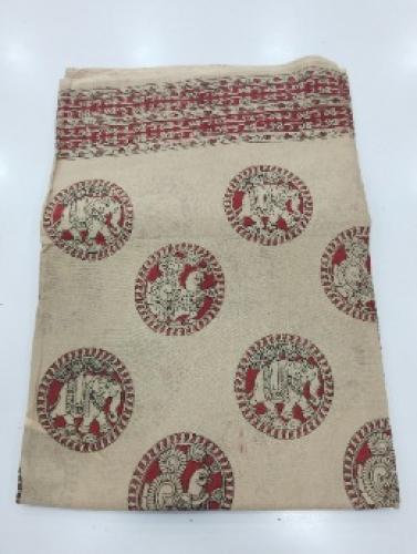 KALAMKARI PRINTED COTTON SAREE